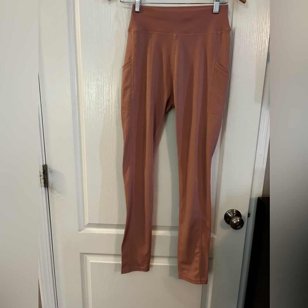 New Look Sport pink Leggings athletic S/M EUC pockets